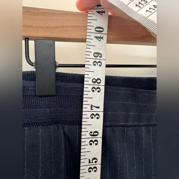 Women Casual Blue Strip Pants Medium - Picture 4 of 7